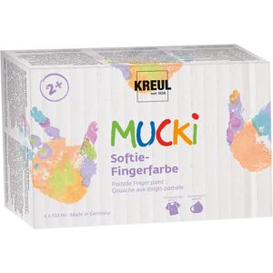 Kreul Mucki Pastell Fingerfarben - 6er-Set für Kinder Kreul Mucki Pastell Fingerfarben - 6er-Set für Kinder