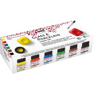 KREUL Künstler- und Bastelfarbe-Set - Wasserbasis, 6x20ml, Glänzend, Langlebig KREUL Künstler- und Bastelfarbe-Set - Wasserbasis, 6x20ml, Glänzend, Langlebig