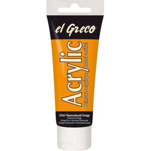 Kreul El Greco Acrylfarbe - Fluoreszierendes Orange - Acrylfarbe Kreul El Greco Acrylfarbe - Fluoreszierendes Orange - Acrylfarbe