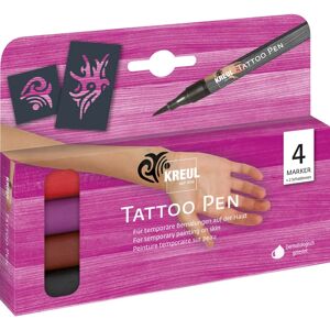 KREUL 62170 Temporäre Tattoo-Farbset - Schwarz, Rot, Violett KREUL 62170 Temporäre Tattoo-Farbset - Schwarz, Rot, Violett