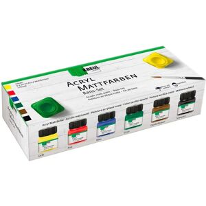 Kreul 75600 - Acryl Mattfarben Set - 6x20ml - Für viele Oberflächen Kreul 75600 - Acryl Mattfarben Set - 6x20ml - Für viele Oberflächen