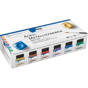 KREUL Acryl Metallicfarben - Kreativ-Set, 6x20ml, Assorti KREUL Acryl Metallicfarben - Kreativ-Set, 6x20ml, Assorti