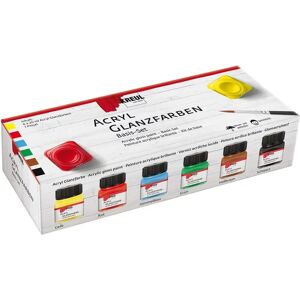 Set de Pinturas Acrílicas Brillantes Kreul - 6x20ml Set de Pinturas Acrílicas Brillantes Kreul - 6x20ml