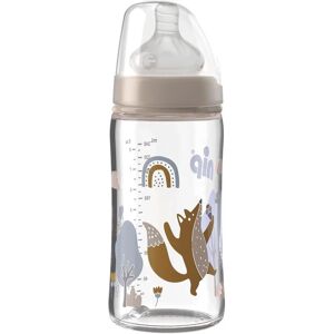 NIP 240ml Sticla pentru bebeluși cu gât larg și sistem anti-colici - Sticlă NIP 240ml Sticla pentru bebeluși cu gât larg și sistem anti-colici - Sticlă