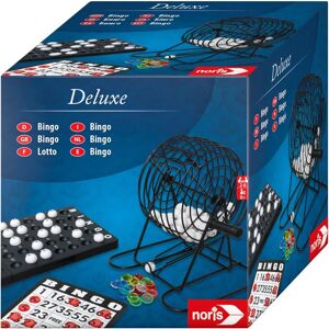 Noris Deluxe Bingo - Gesellschaftsspiel für 2-6 Spieler - Klassisches Spiel mit 75 Kugeln Noris Deluxe Bingo - Gesellschaftsspiel für 2-6 Spieler - Klassisches Spiel mit 75 Kugeln