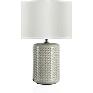 Lampe de Table en Céramique Artisanale Pauleen 48020 - Beige Vert - Publicité Lampe de Table en Céramique Artisanale Pauleen 48020 - Beige Vert - Publicité