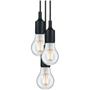Paulmann Ketil Pendant Light - Black - 3-Lamp, Dimmable, 2m Paulmann Ketil Pendant Light - Black - 3-Lamp, Dimmable, 2m