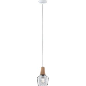 Paulmann Neordic Yva Pendant Light - E27 Max 20W Wood/Glass Paulmann Neordic Yva Pendant Light - E27 Max 20W Wood/Glass