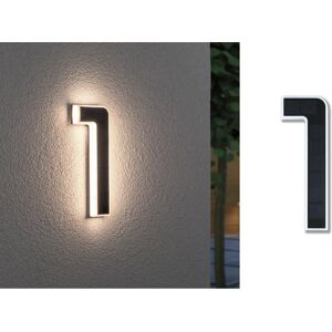 Paulmann Buiten Zonne Huisnummer 1 - IP44, 3000K, Zwart Paulmann Buiten Zonne Huisnummer 1 - IP44, 3000K, Zwart