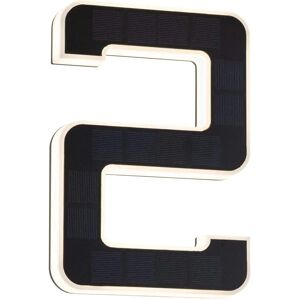 Paulmann Outdoor Solar House Number 2 LED - IP44, 3000K, 6lm Paulmann Outdoor Solar House Number 2 LED - IP44, 3000K, 6lm