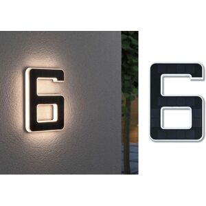 Paulmann Außen Solar Hausnummer 6 IP44 3000K LED - Außen Wandbeleuchtung Paulmann Außen Solar Hausnummer 6 IP44 3000K LED - Außen Wandbeleuchtung