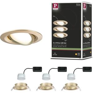 Paulmann Nova Coin Recessed Lighting Spot - 3x470lm 2700K Gold Paulmann Nova Coin Recessed Lighting Spot - 3x470lm 2700K Gold