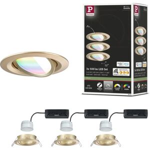 Paulmann LED Einbauleuchte Nova Coin 84mm RGBW 3x6W - Smart Gold Paulmann LED Einbauleuchte Nova Coin 84mm RGBW 3x6W - Smart Gold