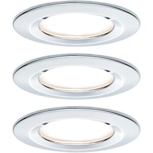 Paulmann Nova Coin LED Inbyggnadslampa - 3-pack, Chrome, 78mm, 6W Paulmann Nova Coin LED Inbyggnadslampa - 3-pack, Chrome, 78mm, 6W