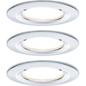 Paulmann Nova Coin infällbar LED-lampa - Chrome - 3-stegs dimmer - IP44 Paulmann Nova Coin infällbar LED-lampa - Chrome - 3-stegs dimmer - IP44