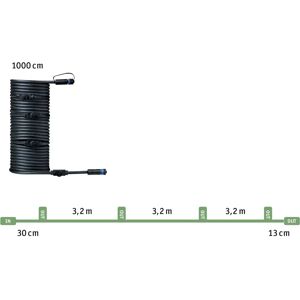 Paulmann 939.30 Black 10 m Connecting Cable IP68 Outdoor Paulmann 939.30 Black 10 m Connecting Cable IP68 Outdoor