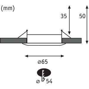 Paulmann 943.03 Recessed LED Spot Chrome - Recessed lighting spot Paulmann 943.03 Recessed LED Spot Chrome - Recessed lighting spot