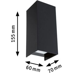 Paulmann Flame Outdoor Wall Light - 6.6W IP44 Anthracite Paulmann Flame Outdoor Wall Light - 6.6W IP44 Anthracite