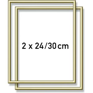 Schipper Gold Bilderrahmen - 2er-Set, 24x30cm, Malen nach Zahlen Schipper Gold Bilderrahmen - 2er-Set, 24x30cm, Malen nach Zahlen