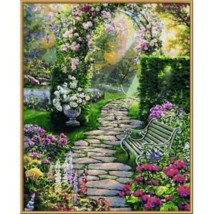 Scène de Jardin Schipper - Peindre par Numéros - 40x50 cm - Paysage Coloré Scène de Jardin Schipper - Peindre par Numéros - 40x50 cm - Paysage Coloré