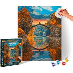 Schipper Masterclass Premium Paint by Numbers - Teufelsbrücke at Rakotzsee - Landscape 40x50cm Schipper Masterclass Premium Paint by Numbers - Teufelsbrücke at Rakotzsee - Landscape 40x50cm