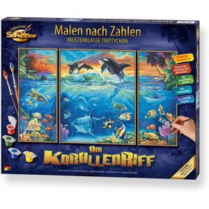 Schipper Colouring Book & Kit - Triptych Underwater Reef Schipper Colouring Book & Kit - Triptych Underwater Reef