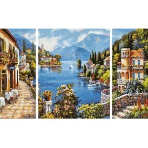 Schipper 609260818 Kit de Peinture par Numéros - Paysage Triptyque - Publicité Schipper 609260818 Kit de Peinture par Numéros - Paysage Triptyque - Publicité
