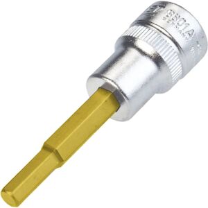 Hazet Model 8801A-3/16 Titanium-Coated Socket Insert - Manual Use - 60mm Hazet Model 8801A-3/16 Titanium-Coated Socket Insert - Manual Use - 60mm