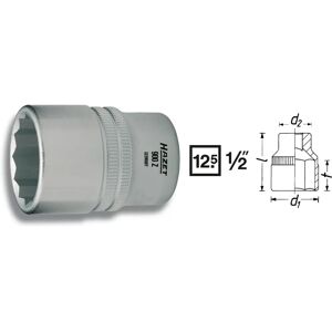 Hazet 900AZ-31/32 nut driver bit - Germany - 12.5mm square drive - 44mm length - Double hex traction Hazet 900AZ-31/32 nut driver bit - Germany - 12.5mm square drive - 44mm length - Double hex traction
