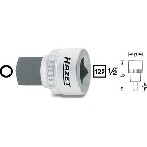 Hazet 985-10 Nut Driver Bit - Hexagon, Square, 10mm Hazet 985-10 Nut Driver Bit - Hexagon, Square, 10mm