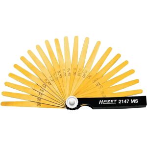 Jauges d'épaisseur Hazet 2147MS - Laiton - 20 pièces - 0,05-1 mm - 106mm - Outil de mesure Jauges d'épaisseur Hazet 2147MS - Laiton - 20 pièces - 0,05-1 mm - 106mm - Outil de mesure