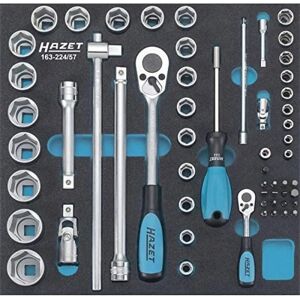 Hazet 163-224/57 Tool Set - 57 Pieces with Foam Insert Hazet 163-224/57 Tool Set - 57 Pieces with Foam Insert