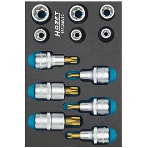 Hazet 163-245/12 Ensemble d'Outils - Torx, Carré 1/2" - E10 à E20 Hazet 163-245/12 Ensemble d'Outils - Torx, Carré 1/2" - E10 à E20