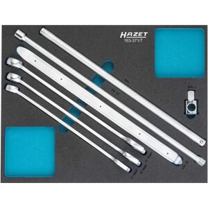 Hazet 163-371/7 Værktøjssæt - Eksternt Dobbelt Seksanget Profil, Solid Kvadrat Hazet 163-371/7 Værktøjssæt - Eksternt Dobbelt Seksanget Profil, Solid Kvadrat