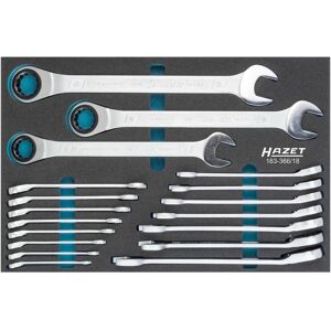 Hazet 163-366/18 Ratchet Wrench Set - Sizes 8-32mm Hazet 163-366/18 Ratchet Wrench Set - Sizes 8-32mm