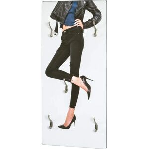 Haku Moebel Wooden Wall Coat Rack - 5 Hooks - 40x90cm Haku Moebel Wooden Wall Coat Rack - 5 Hooks - 40x90cm