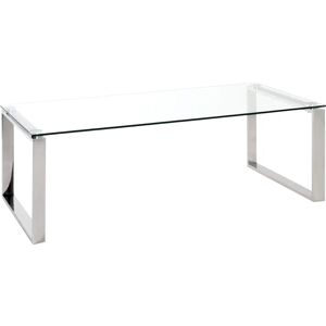 Stolik kawowy w pełni przezroczysty HAKU - Metalowa rama - 120x60x40 cm Stolik kawowy w pełni przezroczysty HAKU - Metalowa rama - 120x60x40 cm