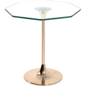 Haku Meubles Kori Table octogonale en verre et acier doré - Table d'appoint - Publicité Haku Meubles Kori Table octogonale en verre et acier doré - Table d'appoint - Publicité