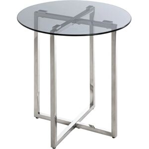 Stolik boczny HAKU - 50x55x50cm, Szary - Okrągły, Nowoczesny Design Stolik boczny HAKU - 50x55x50cm, Szary - Okrągły, Nowoczesny Design