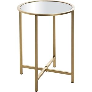 Haku Gouden Bijzettafel - Spiegeloppervlak, 39x39x53cm Haku Gouden Bijzettafel - Spiegeloppervlak, 39x39x53cm
