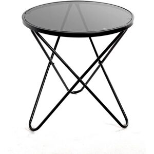 HAKU Möbel Lola - Svart stålramad soffbord HAKU Möbel Lola - Svart stålramad soffbord