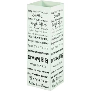 Support parapluie Haku en acier blanc - 16x16x48 cm - Publicité Support parapluie Haku en acier blanc - 16x16x48 cm - Publicité