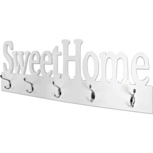 HAKU Möbel White MDF Coat Rack 74x28cm - Wall Coat Rack HAKU Möbel White MDF Coat Rack 74x28cm - Wall Coat Rack