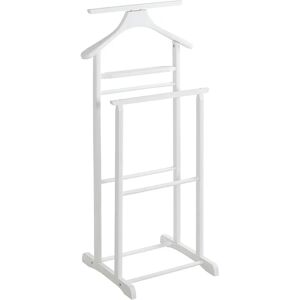 Haku Möbel Clothes Valet - Solid Wood, 47x102cm, White - Clothes Stand Haku Möbel Clothes Valet - Solid Wood, 47x102cm, White - Clothes Stand