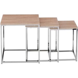 Haku Modèle 33083 - Ensemble de Tables d'Appoint Chêne - Publicité Haku Modèle 33083 - Ensemble de Tables d'Appoint Chêne - Publicité
