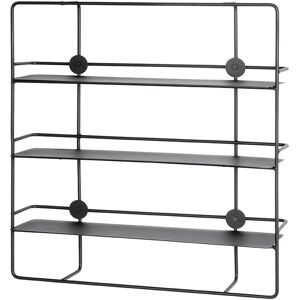 Haku Möbel Wall Shelf Black - 53x14x56cm - Wall Shelf Haku Möbel Wall Shelf Black - 53x14x56cm - Wall Shelf