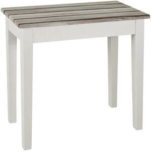 Haku Moebel HAKU Table d'appoint - 56x30x52 cm - Blanc brillant/Pin nautique - Publicité Haku Moebel HAKU Table d'appoint - 56x30x52 cm - Blanc brillant/Pin nautique - Publicité