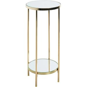 Haku Furniture Gold Glass Side Table - Coffee Table Haku Furniture Gold Glass Side Table - Coffee Table