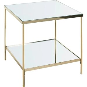 Haku Möbel Canapé Basse - Verre Or 45x45x46 cm - Publicité Haku Möbel Canapé Basse - Verre Or 45x45x46 cm - Publicité