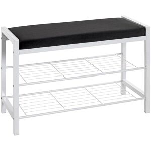 Biała ławka na buty HAKU Möbel - 75cm - ławka Biała ławka na buty HAKU Möbel - 75cm - ławka